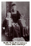 Click to see a larger image  -  Chiron, Mollie, and Floyd Johnson